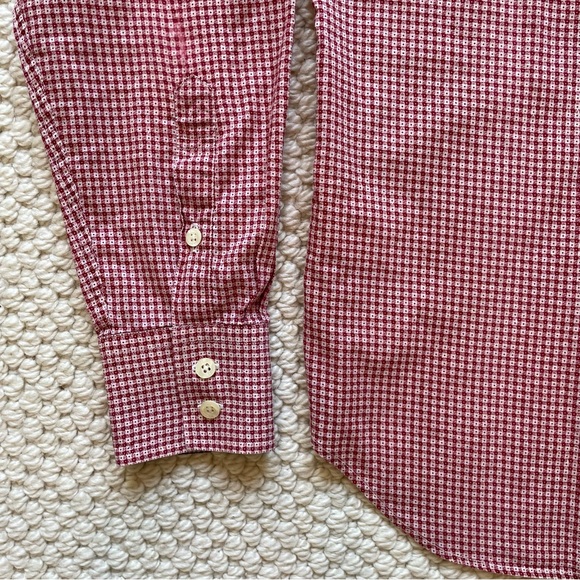 Mens Paul Smith red & white checkered shirt - Picture 7 of 15